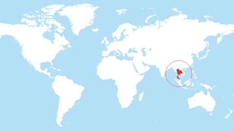 Mapa de Tailandês